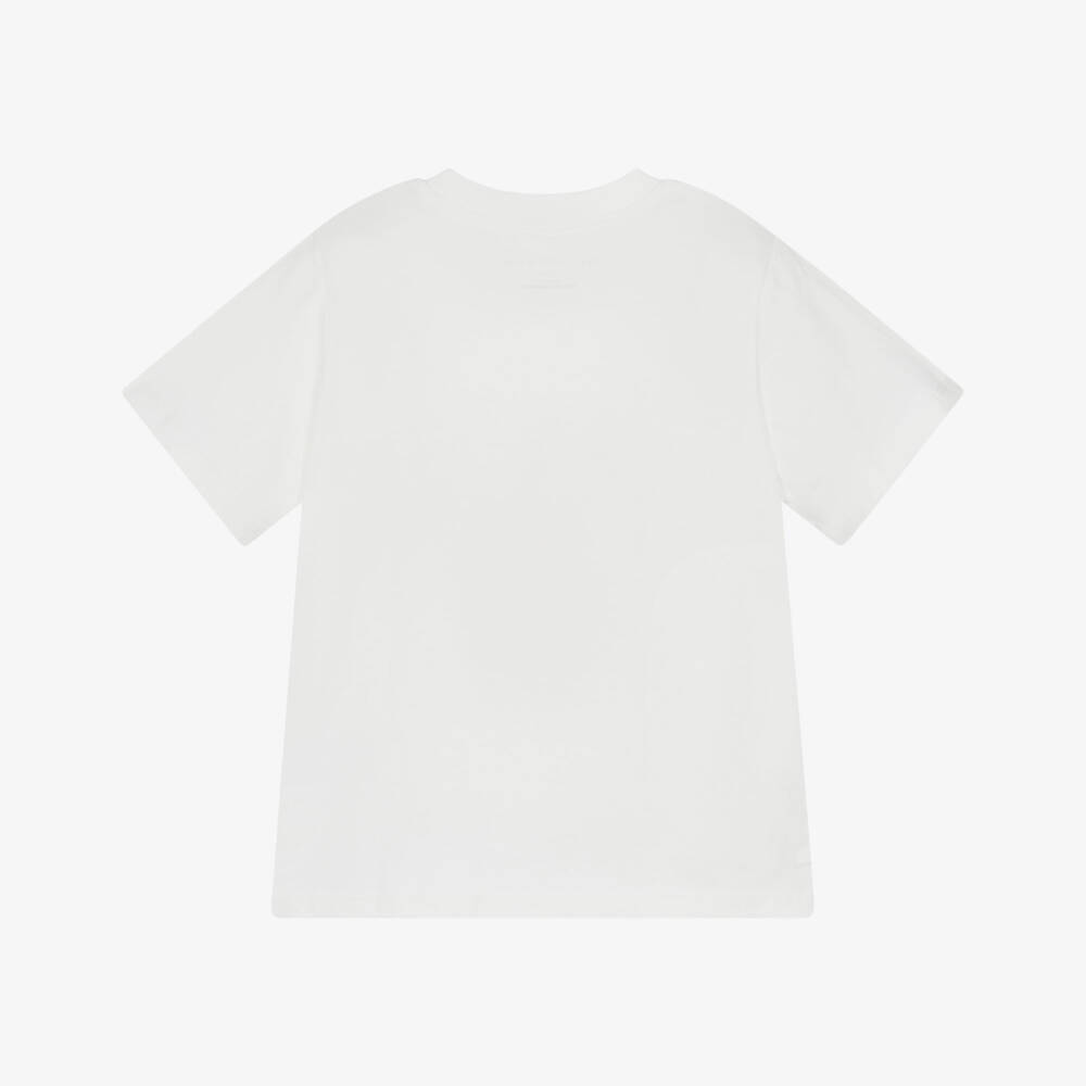 Stella McCartney Kids-Boys Ivory Cotton Bug T-Shirt with Velcro Patches | Childrensalon Outlet
