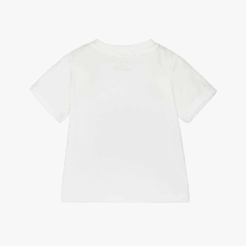Stella McCartney Kids-Boys Ivory Frog Cotton Tee | Childrensalon Outlet