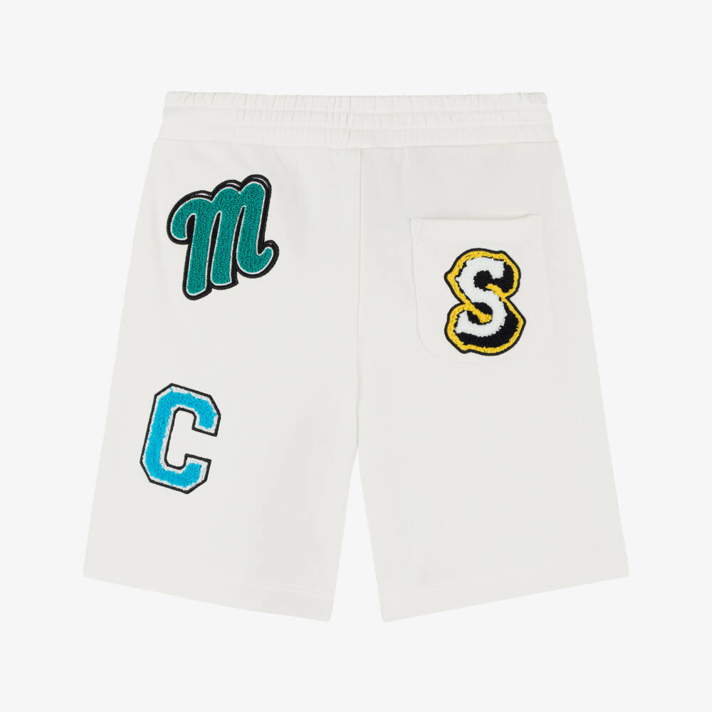Stella McCartney Kids-Boys Ivory Jersey Sporty Shorts | Childrensalon Outlet