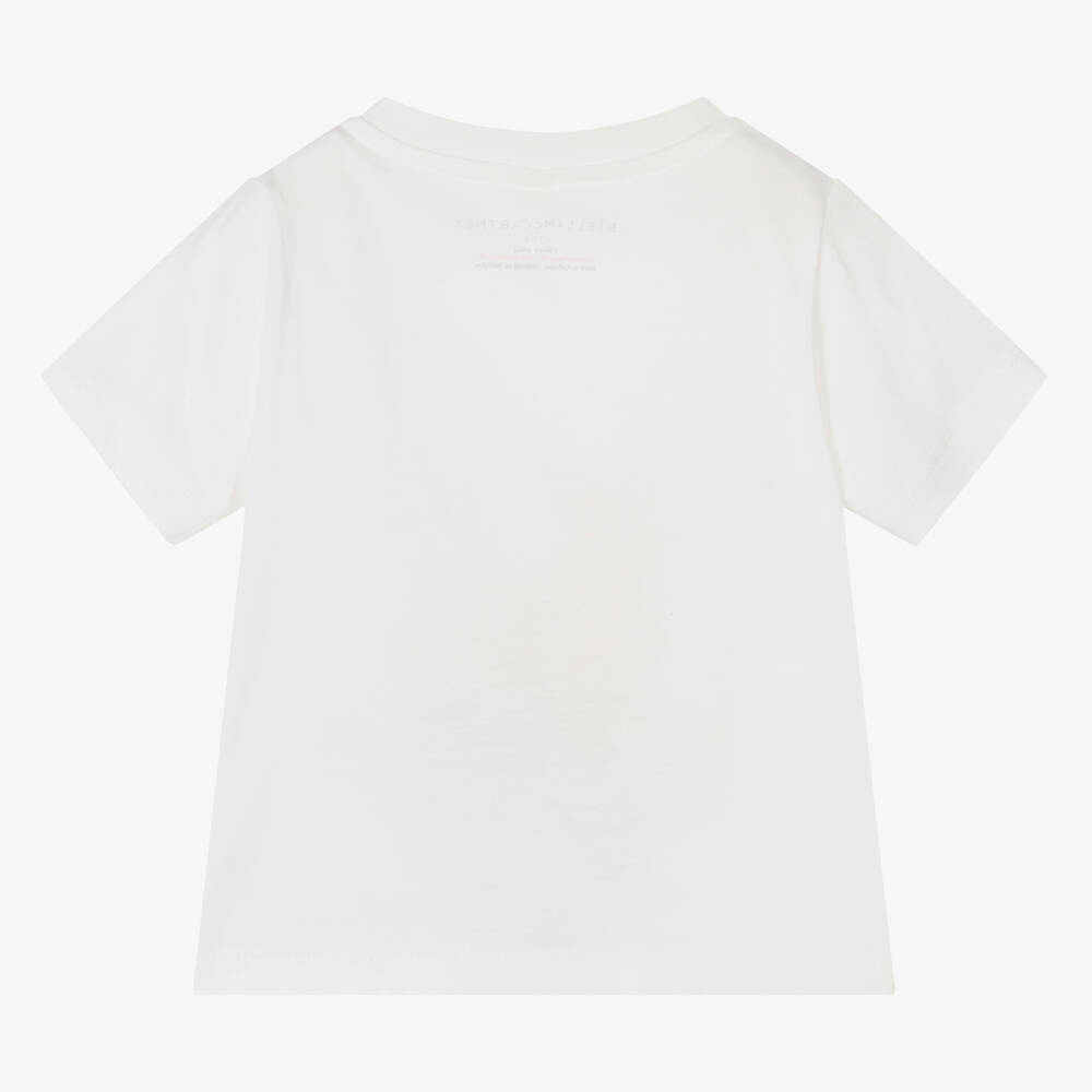 Stella McCartney Kids - Boys Ivory Organic Cotton Lemonade T
