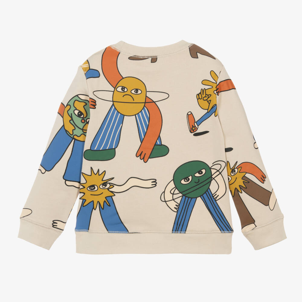 Stella McCartney Kids-Boys Ivory Space Graphic Sweatshirt | Childrensalon Outlet