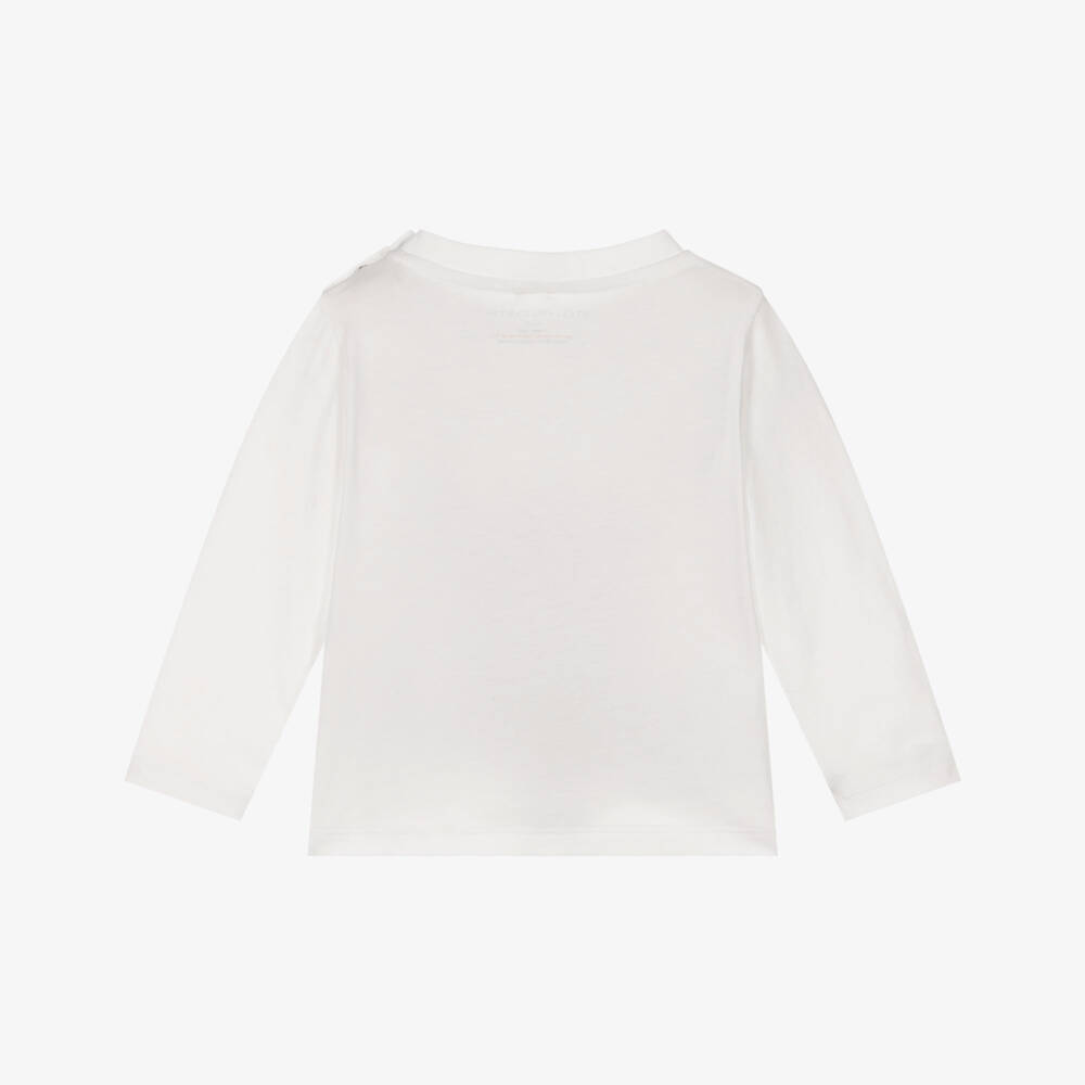 Stella McCartney Kids-Boys Ivory Squirrel Cotton Tee | Childrensalon Outlet