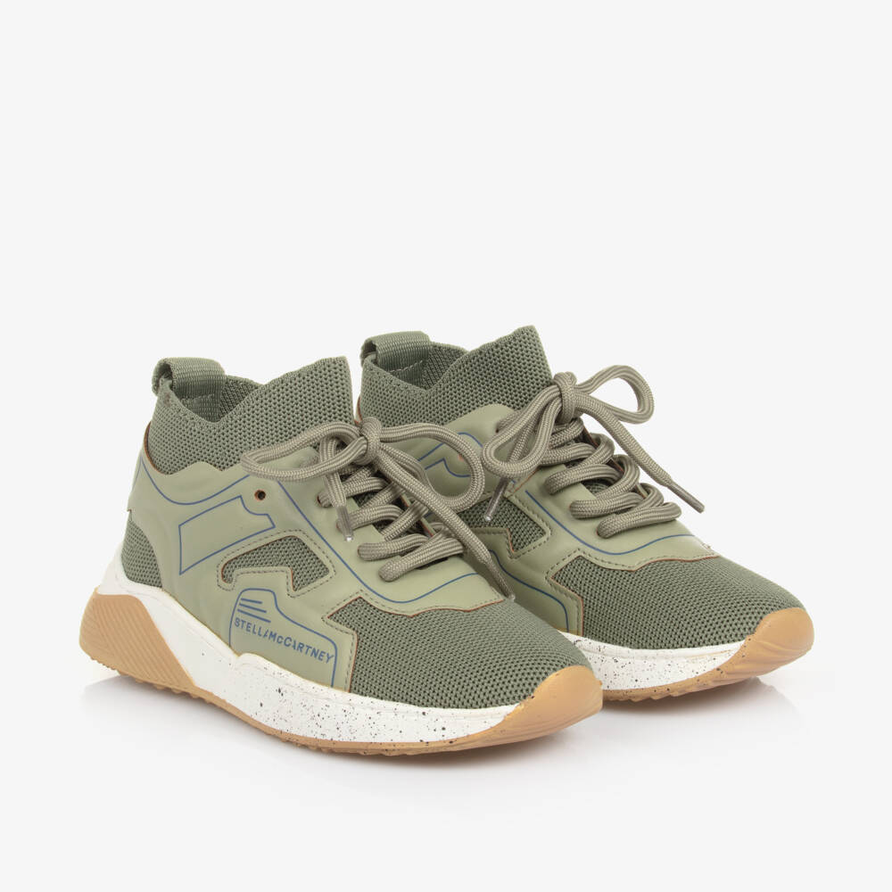 Stella McCartney Kids-حذاء رياضي لون أخضر للأولاد | Childrensalon Outlet