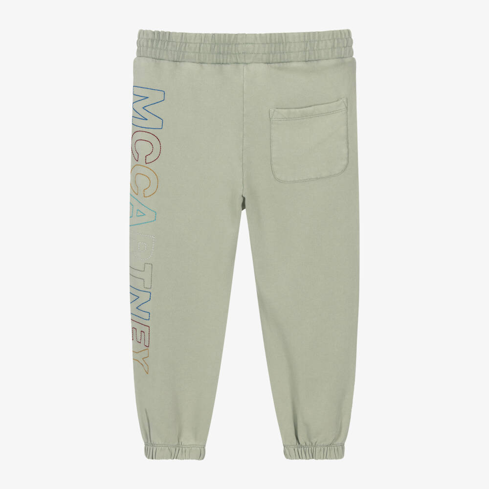Stella McCartney Kids-Boys Khaki Organic Cotton Trousers | Childrensalon Outlet