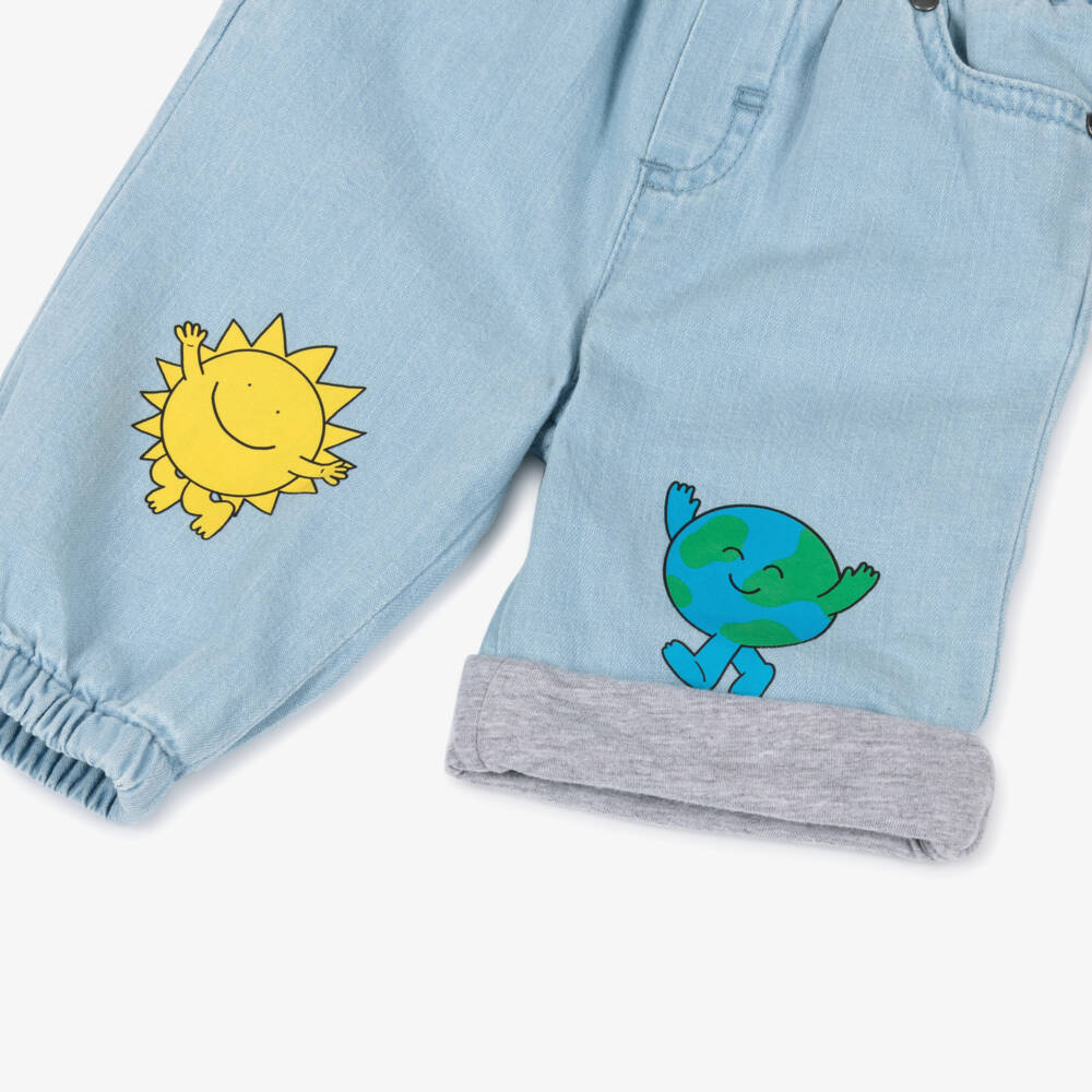 Stella McCartney Kids-جينز دنيم أزرق فاتح للأولاد | Childrensalon Outlet