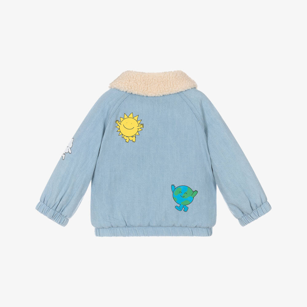 Stella McCartney Kids-جاكيت شمسي أزرق فاتح للأولاد | Childrensalon Outlet