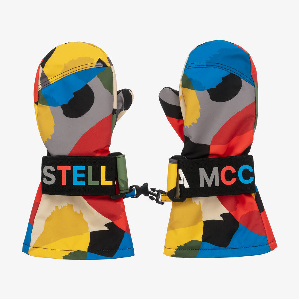 Stella McCartney Kids - Разноцветные лыжные перчатки | Childrensalon