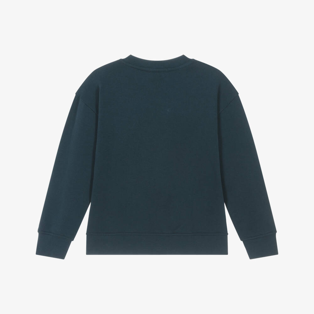 Stella McCartney Kids-Boys Navy Blue Yeti Sweatshirt | Childrensalon Outlet