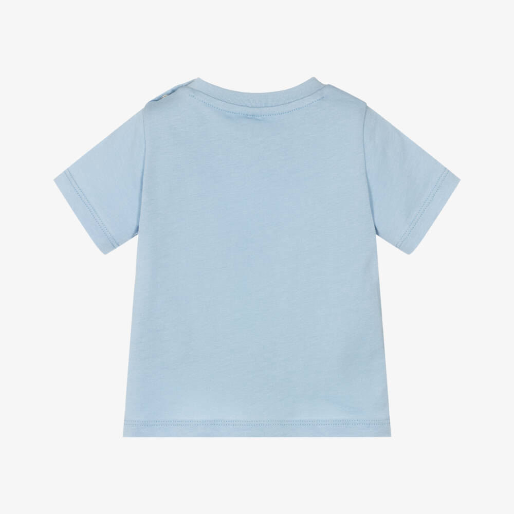 Stella McCartney Kids-Boys Ocean Blue Cotton Tee | Childrensalon Outlet