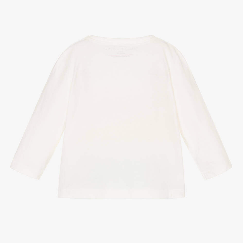 Stella McCartney Kids-Boys Off-White Cotton Top | Childrensalon Outlet