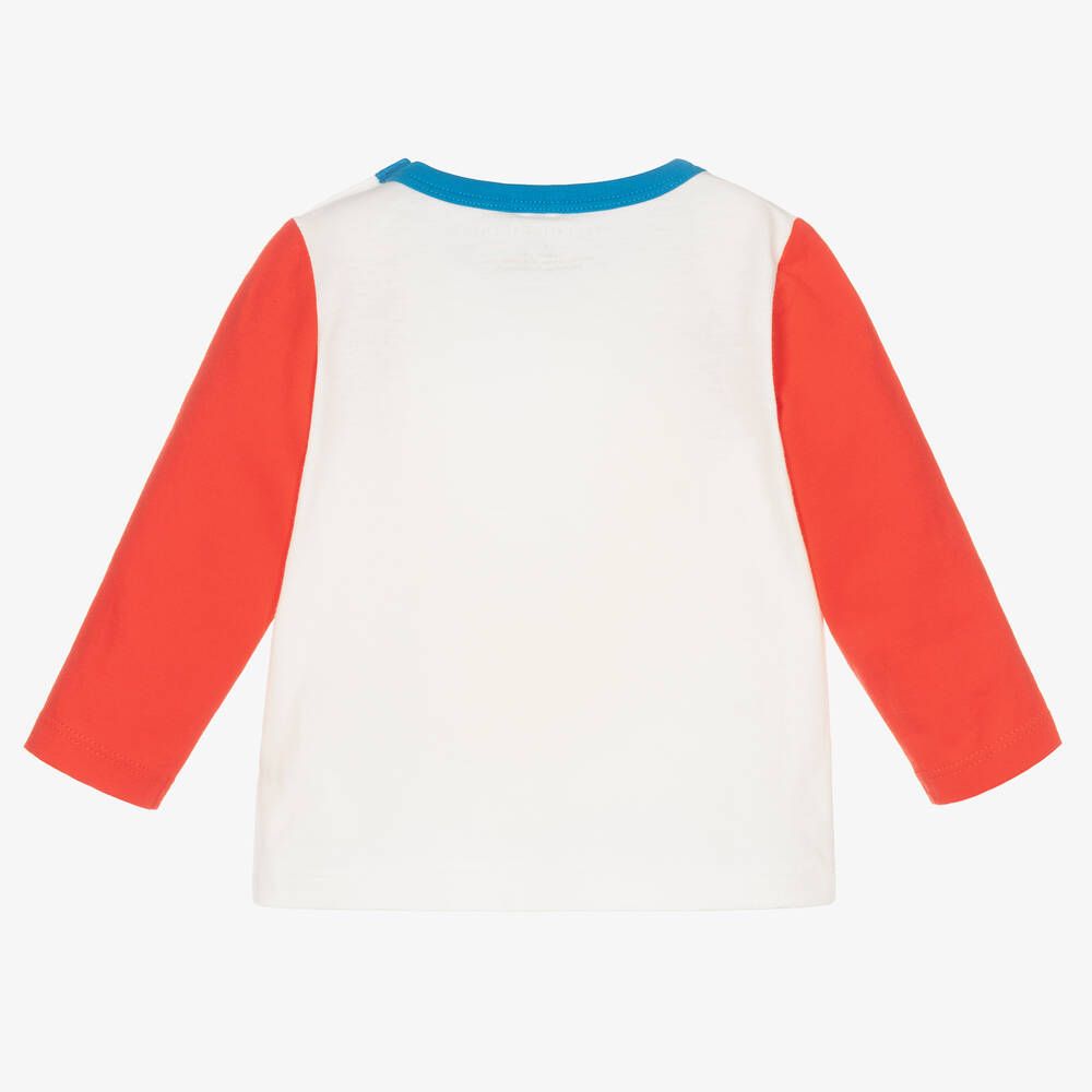 Stella McCartney Kids-Boys Off-White Cotton Top | Childrensalon Outlet