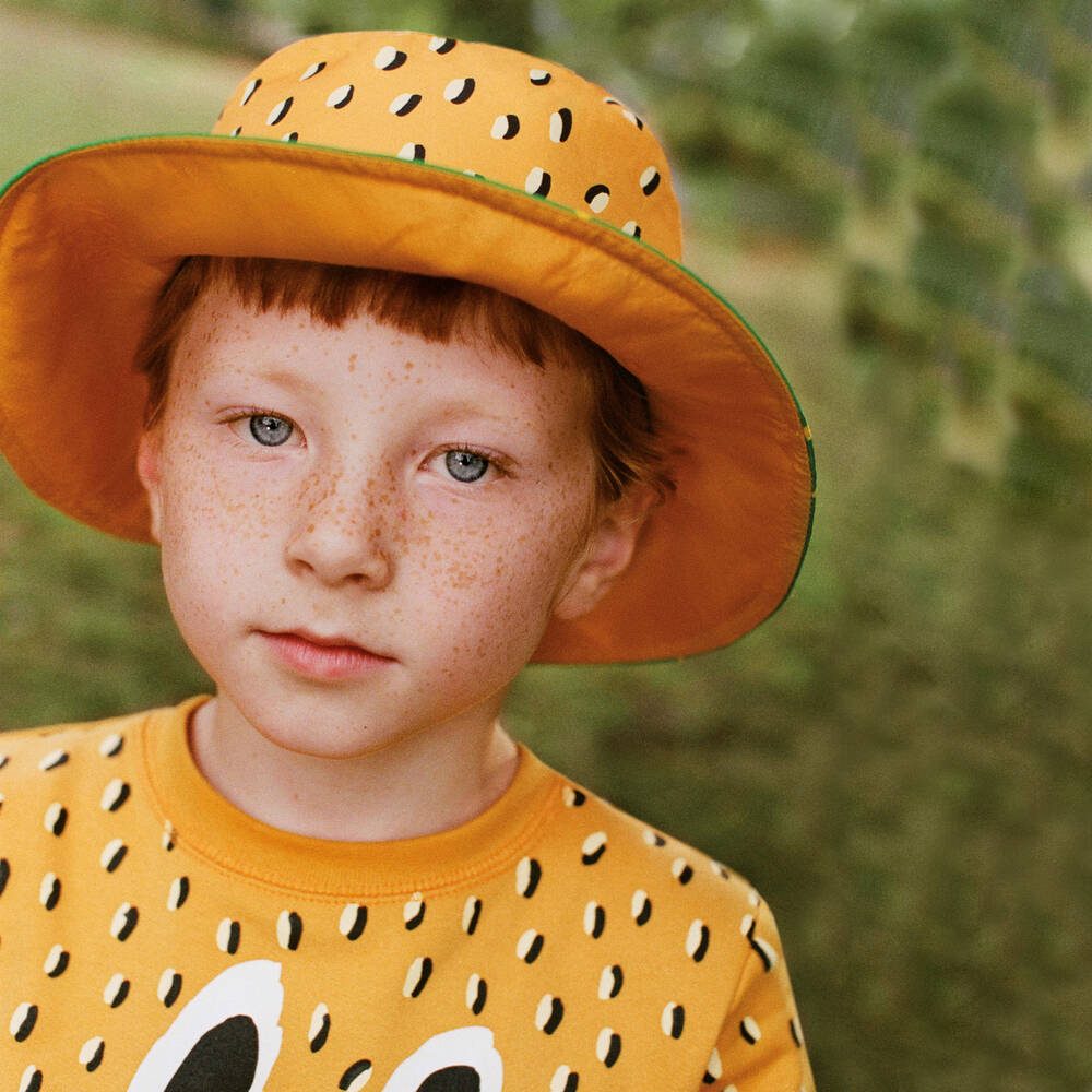 Stella McCartney Kids-Boys Orange Cotton Sandwich Sweatshirt | Childrensalon Outlet