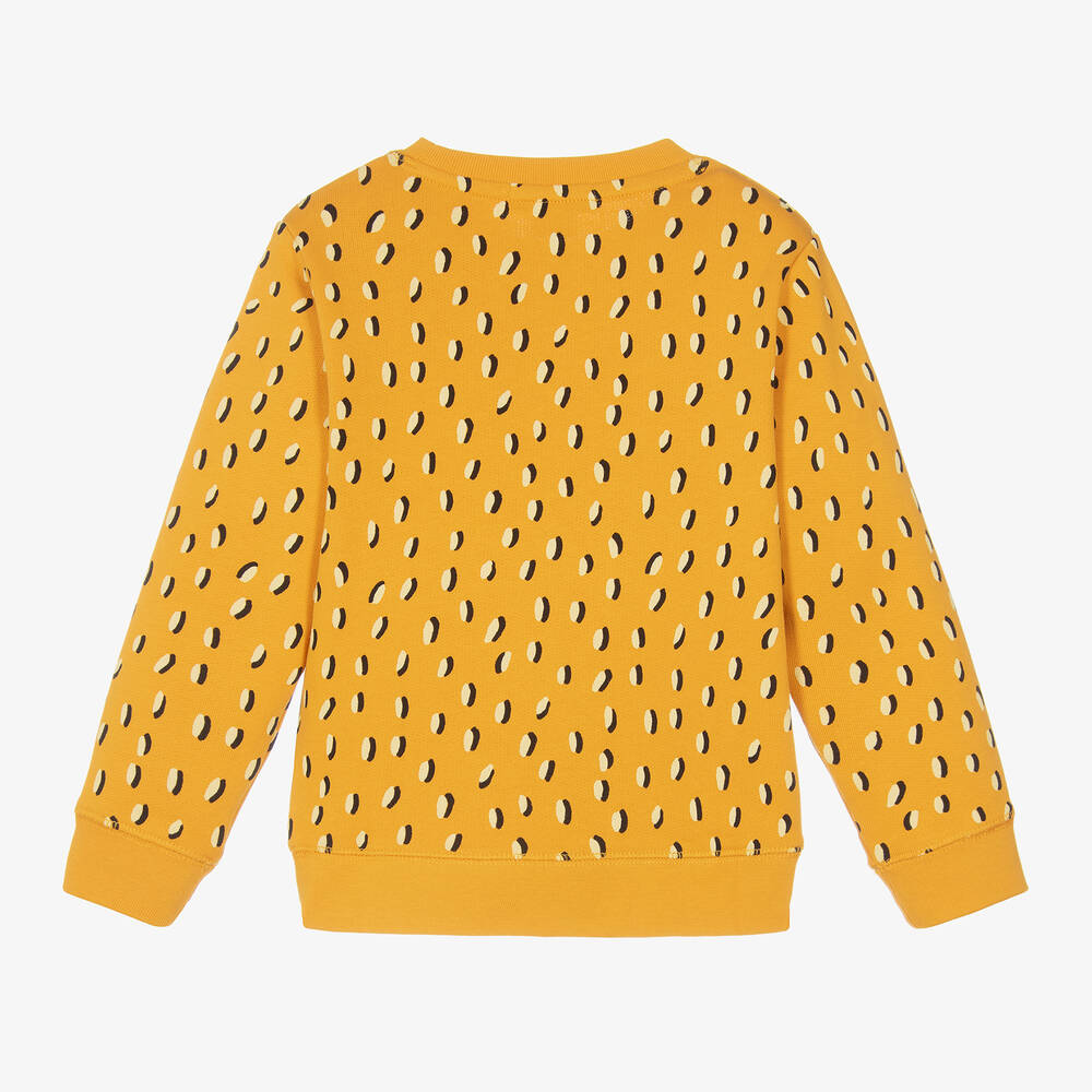 Stella McCartney Kids-Boys Orange Cotton Sandwich Sweatshirt | Childrensalon Outlet