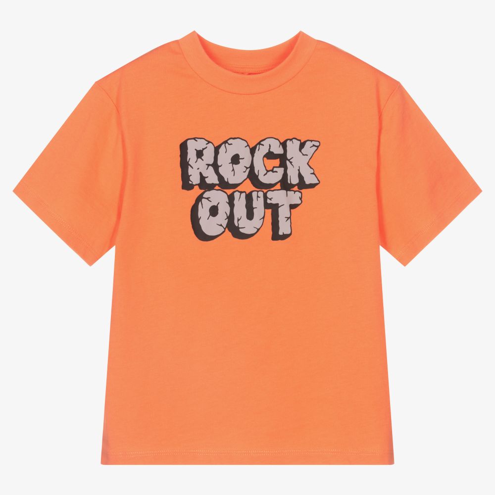 Stella McCartney Kids - T-shirt orange en coton Garçon | Childrensalon