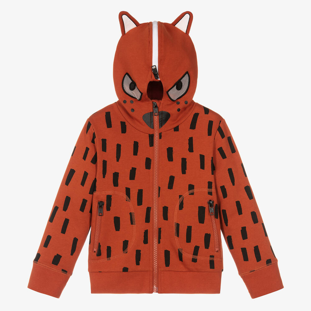 Stella McCartney Kids - Sweat à capuche zippé renard garçon | Childrensalon