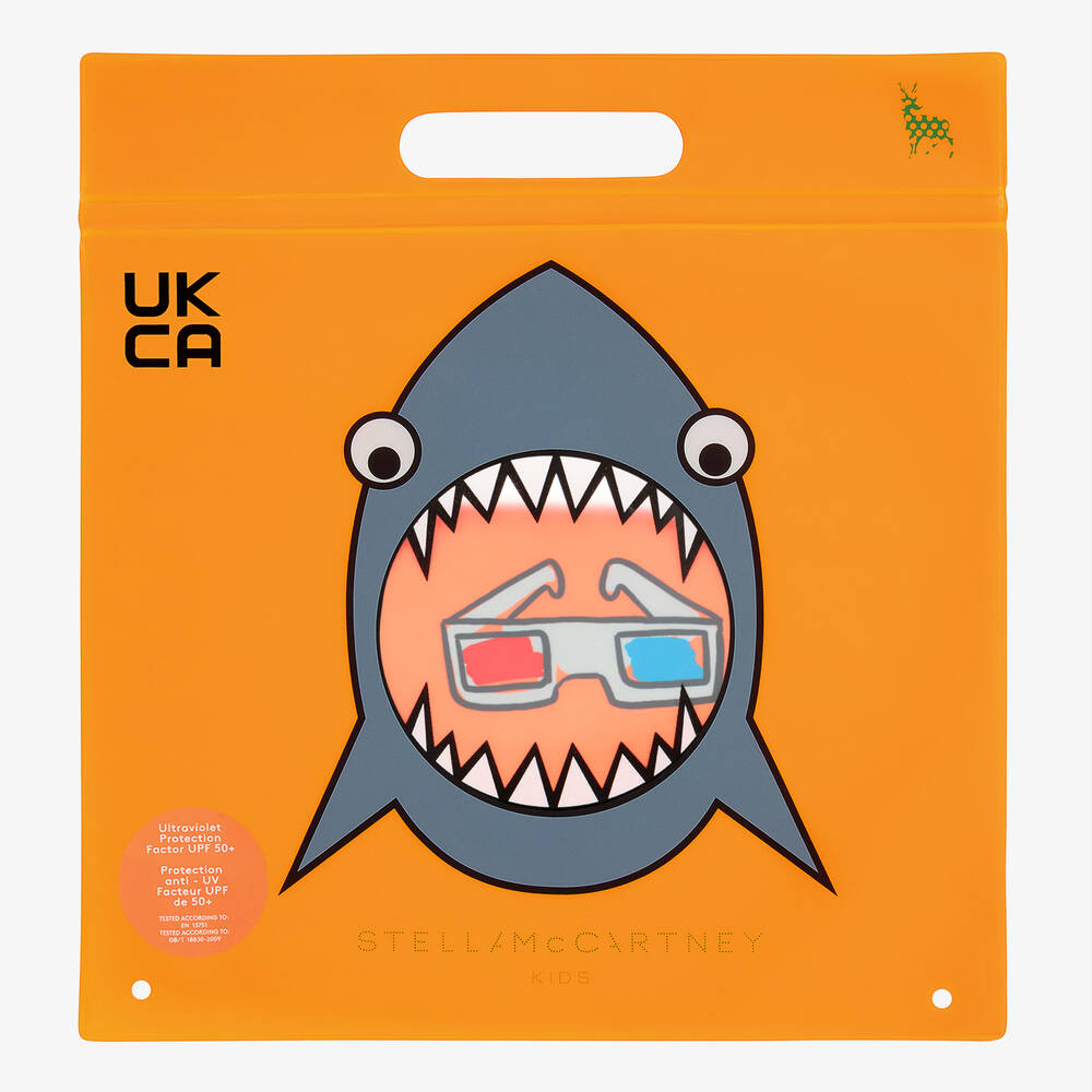 Stella McCartney Kids-Boys Orange Swim Shorts | Childrensalon Outlet