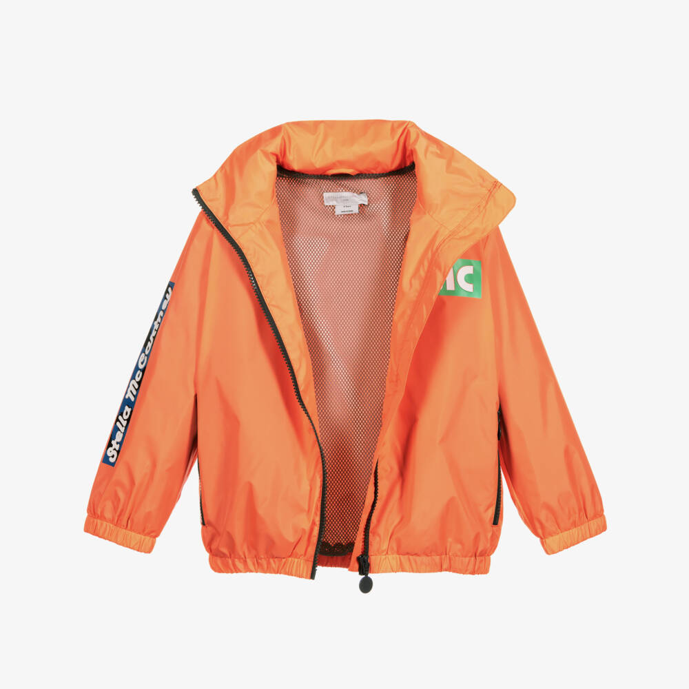 Stella McCartney Kids-Boys Orange Windbreaker | Childrensalon Outlet