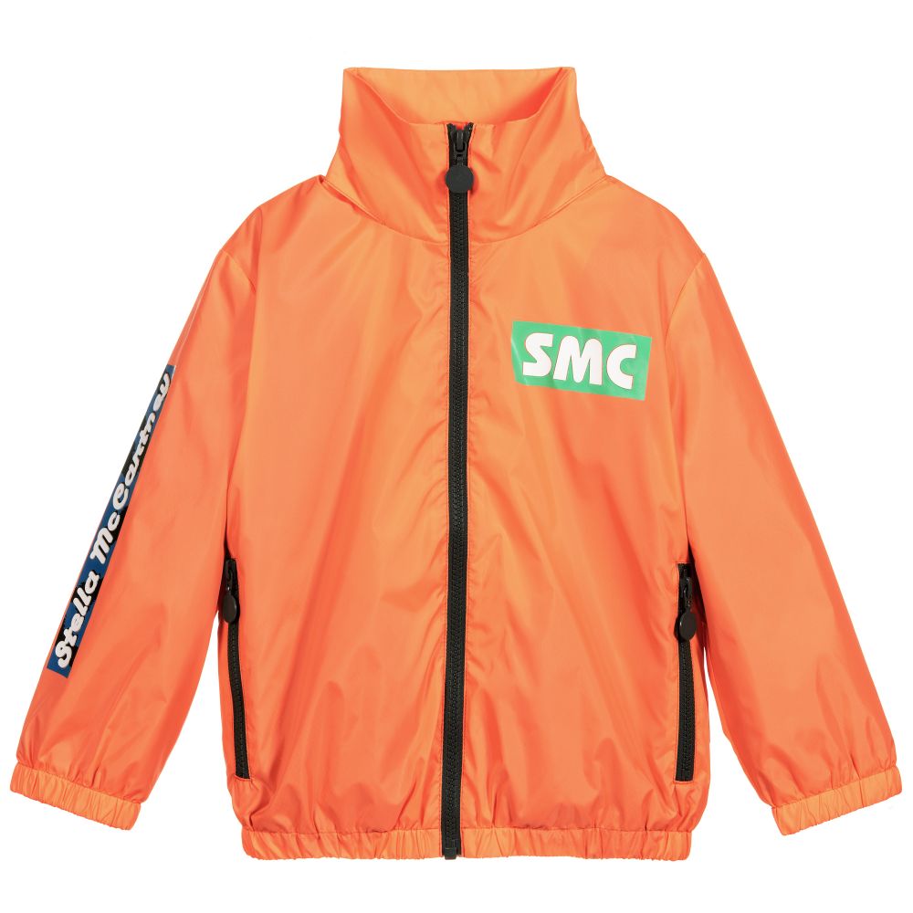Stella McCartney Kids-Boys Orange Windbreaker | Childrensalon Outlet