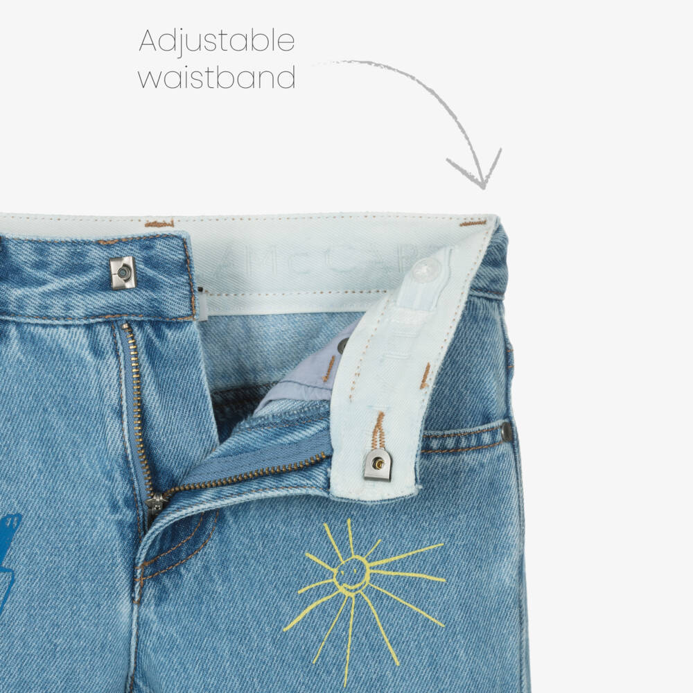 Stella McCartney Kids-Boys Organic Blue Farm Jeans | Childrensalon Outlet