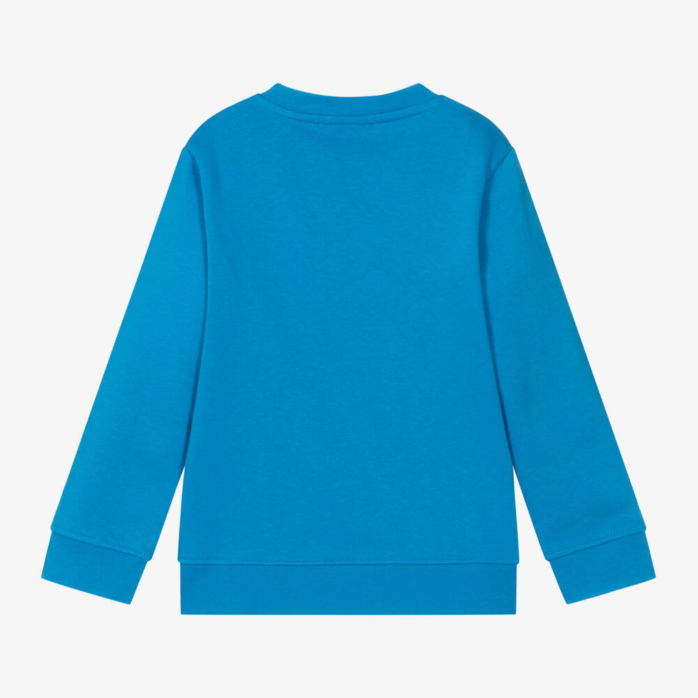 Stella McCartney Kids-Boys Organic Blue Sweatshirt | Childrensalon Outlet
