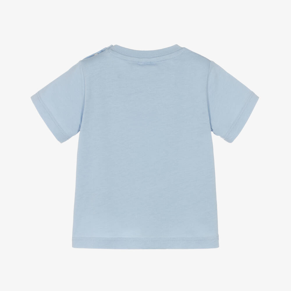 Stella McCartney Kids-Boys Organic Blue Tee Delight | Childrensalon Outlet