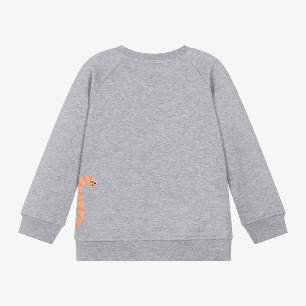 Stella McCartney Kids-Boys Organic Cotton Grey Sweatshirt | Childrensalon Outlet