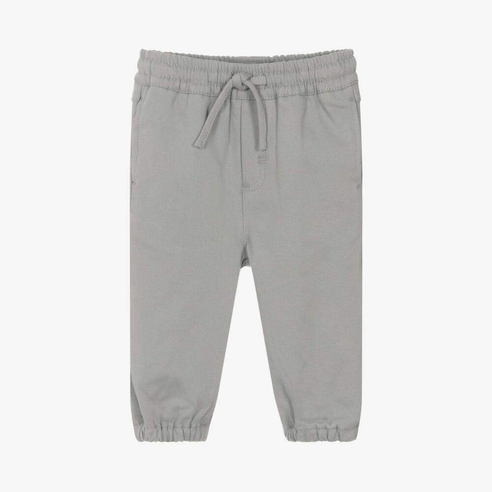 Stella McCartney Kids-Boys Organic Cotton Grey Trousers | Childrensalon Outlet