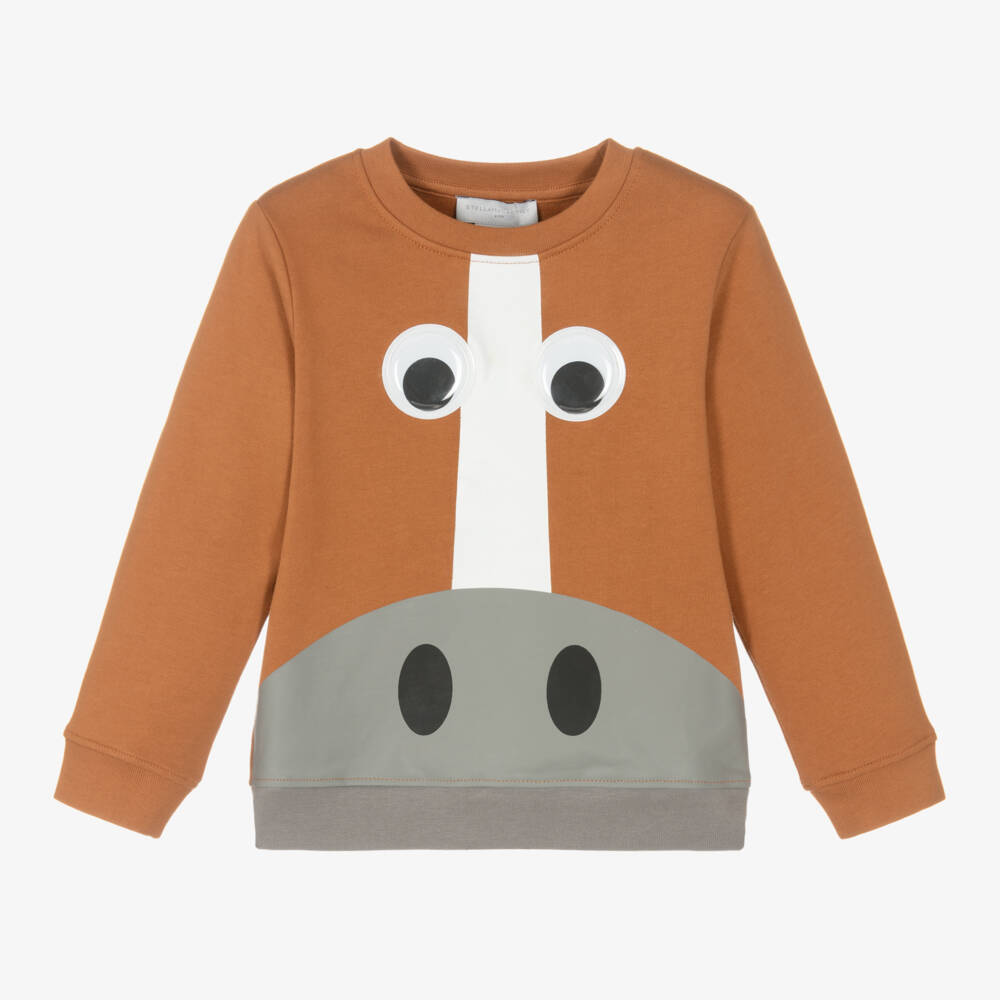 Stella McCartney Kids-Boys Organic Cotton Horse Jumper | Childrensalon Outlet