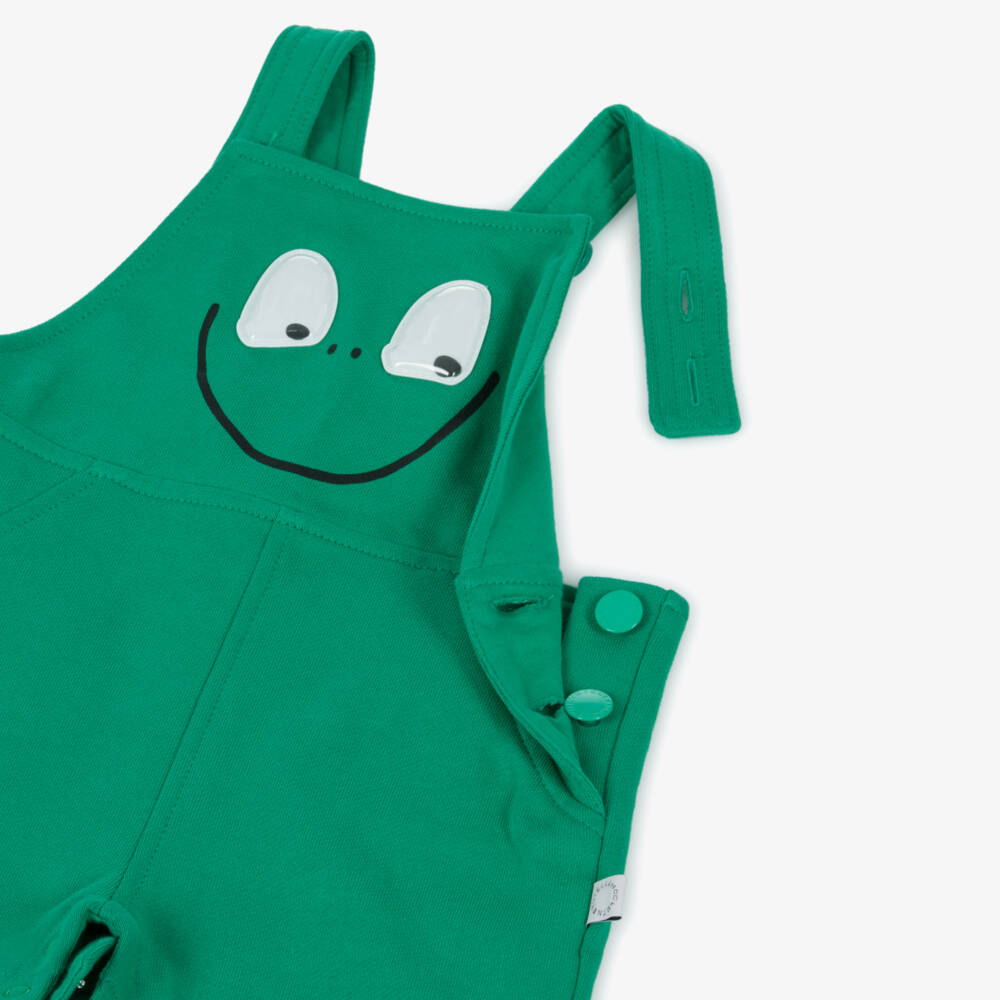 Stella McCartney Kids-Boys Organic Green Frog Overalls | Childrensalon Outlet