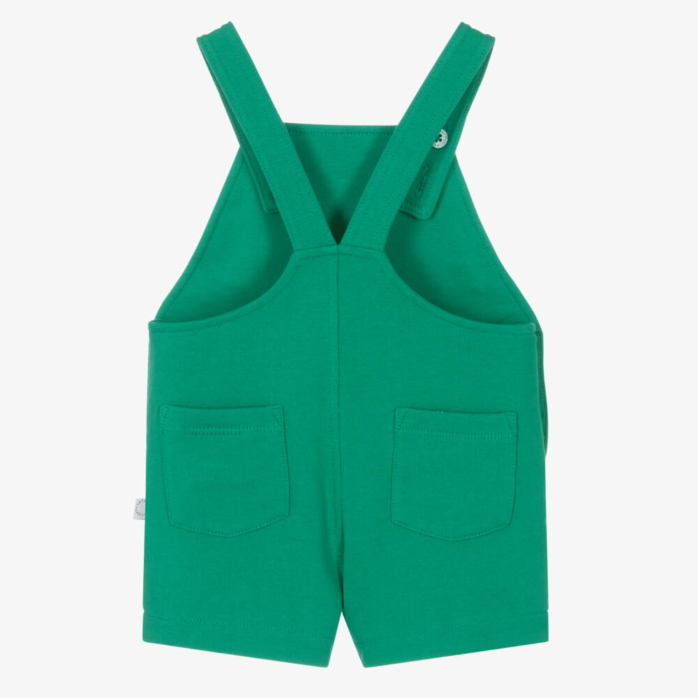 Stella McCartney Kids-Boys Organic Green Frog Overalls | Childrensalon Outlet