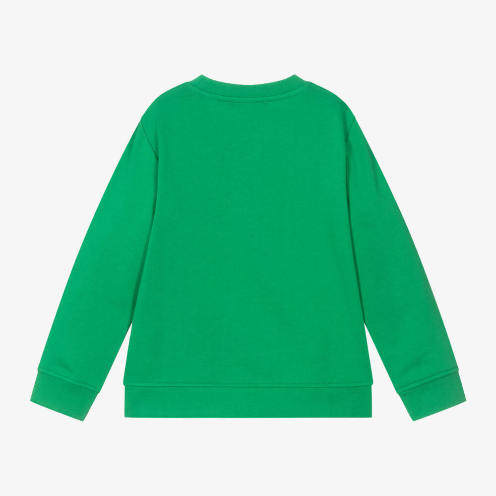 Stella McCartney Kids-Boys Organic Green Sweatshirt | Childrensalon Outlet