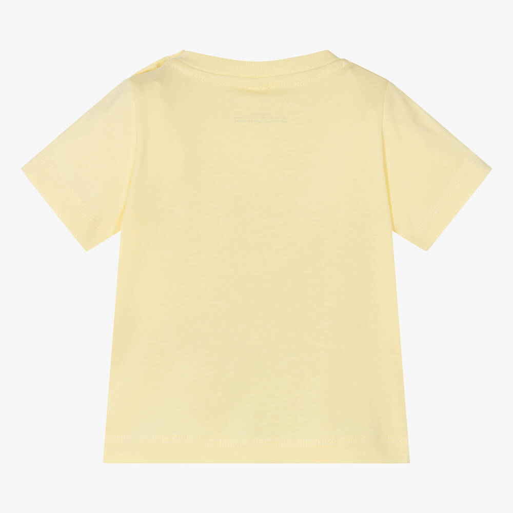 Stella McCartney Kids-Boys Pastel Yellow Organic Cotton T-Shirt | Childrensalon Outlet