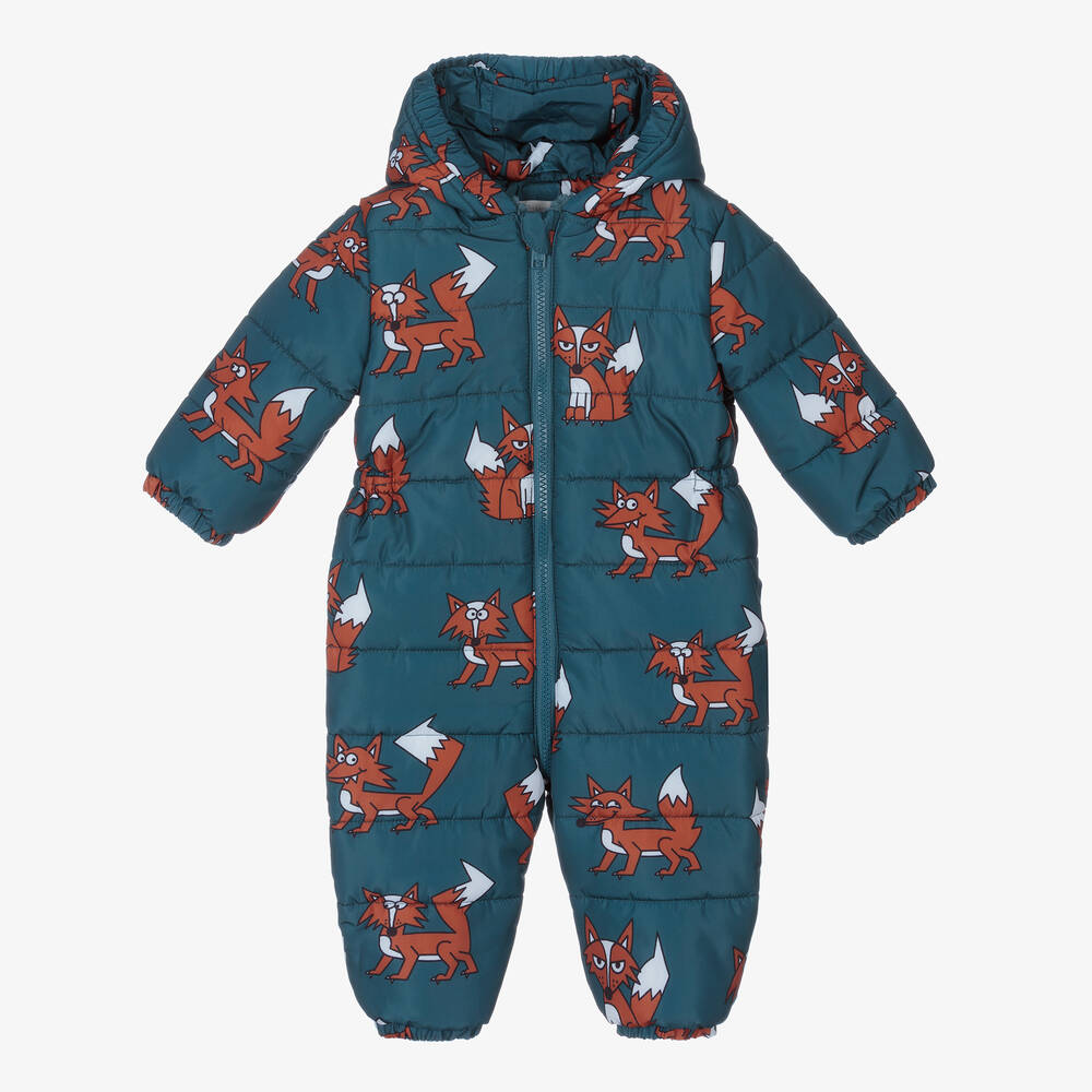 Stella McCartney Kids - Boys Petrol Blue Snowsuit | Childrensalon