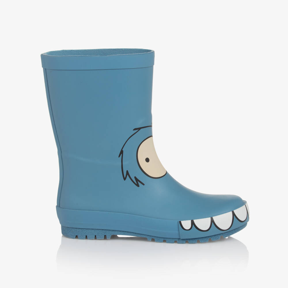 Stella McCartney Kids-Boys Playful Blue Yeti Boots | Childrensalon Outlet