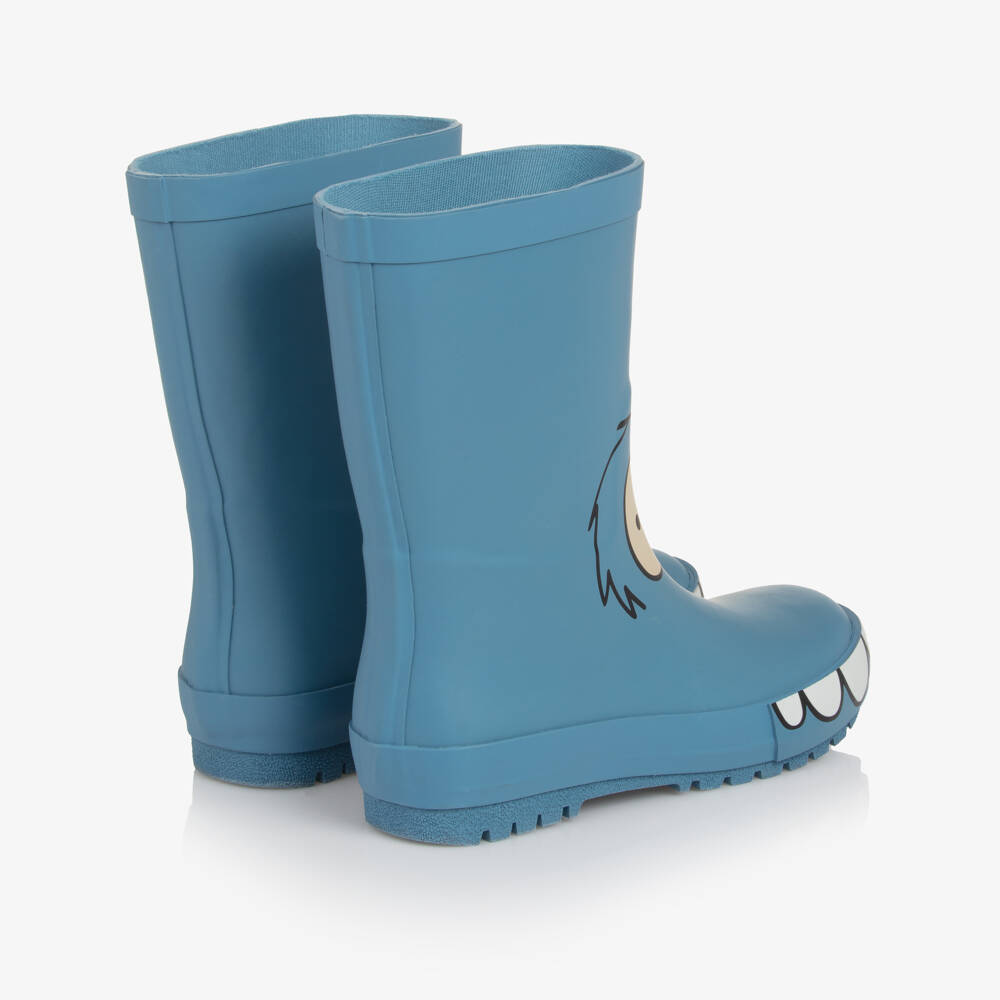 Stella McCartney Kids-Boys Playful Blue Yeti Boots | Childrensalon Outlet