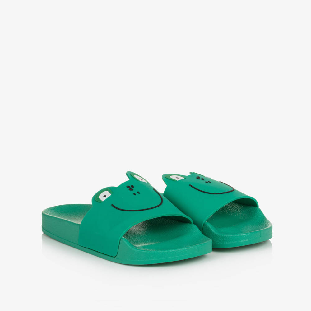 Stella McCartney Kids-Boys Playful Green Frog Sandals | Childrensalon Outlet