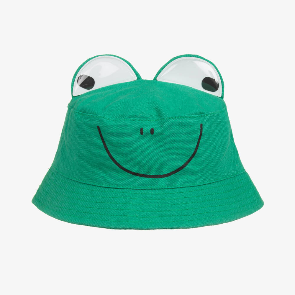 Stella McCartney Kids-Boys Playful Green Frog Sunhat | Childrensalon Outlet