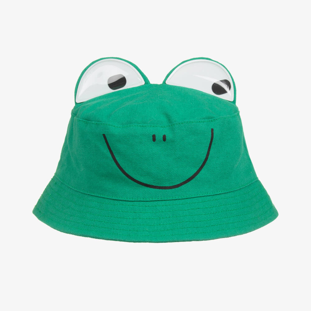 Stella McCartney Kids-Boys Playful Green Frog Sunhat | Childrensalon Outlet