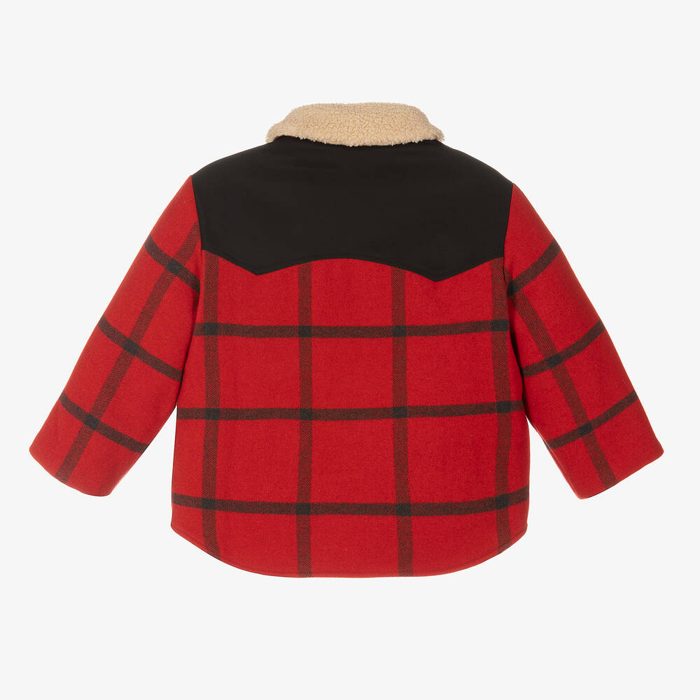 Stella mccartney cheap plaid coat