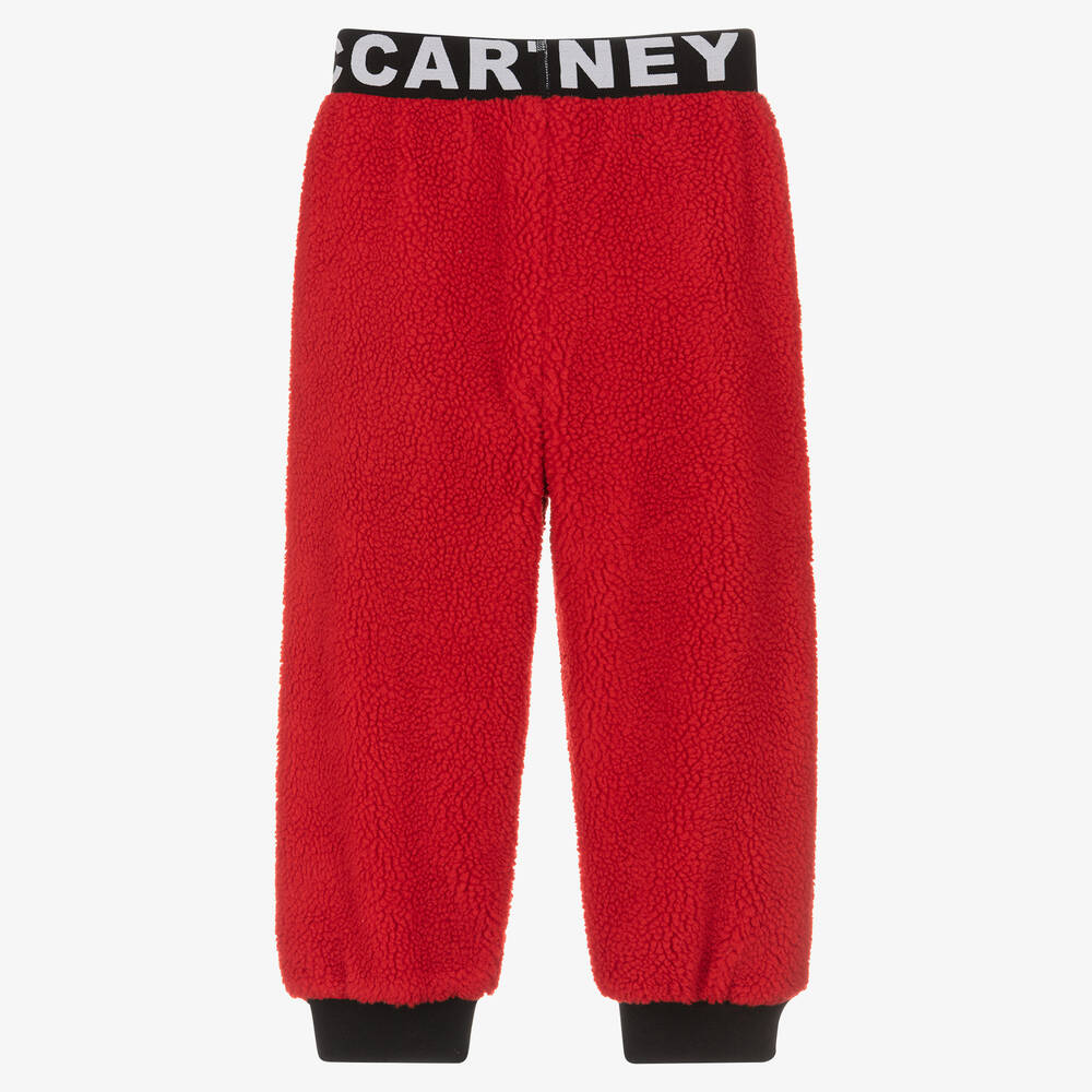 Stella McCartney Kids-جوغرز فليس لون أحمر وأسود للأولاد | Childrensalon Outlet