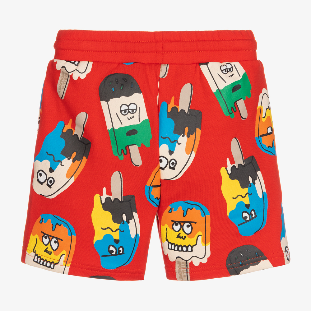 Stella McCartney Kids-Boys Red Lolly Shorts | Childrensalon Outlet