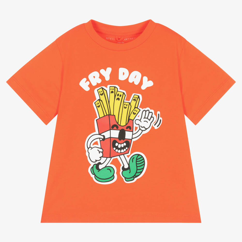 Stella McCartney Kids - T-shirt coton rouge humoristique | Childrensalon
