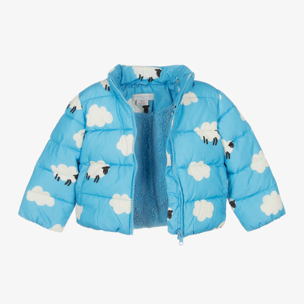 Stella McCartney Kids-Boys Sky Sheep Padded Coat | Childrensalon Outlet