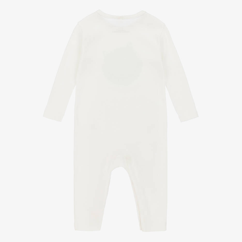 Stella McCartney Kids-Boys Soft Ivory Frog Romper Set | Childrensalon Outlet