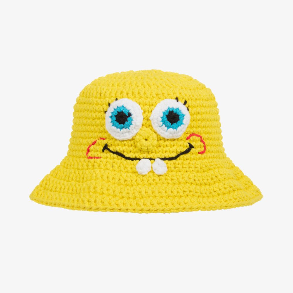 Stella McCartney Kids-Boys Sunny SpongeBob Crochet Hat | Childrensalon Outlet