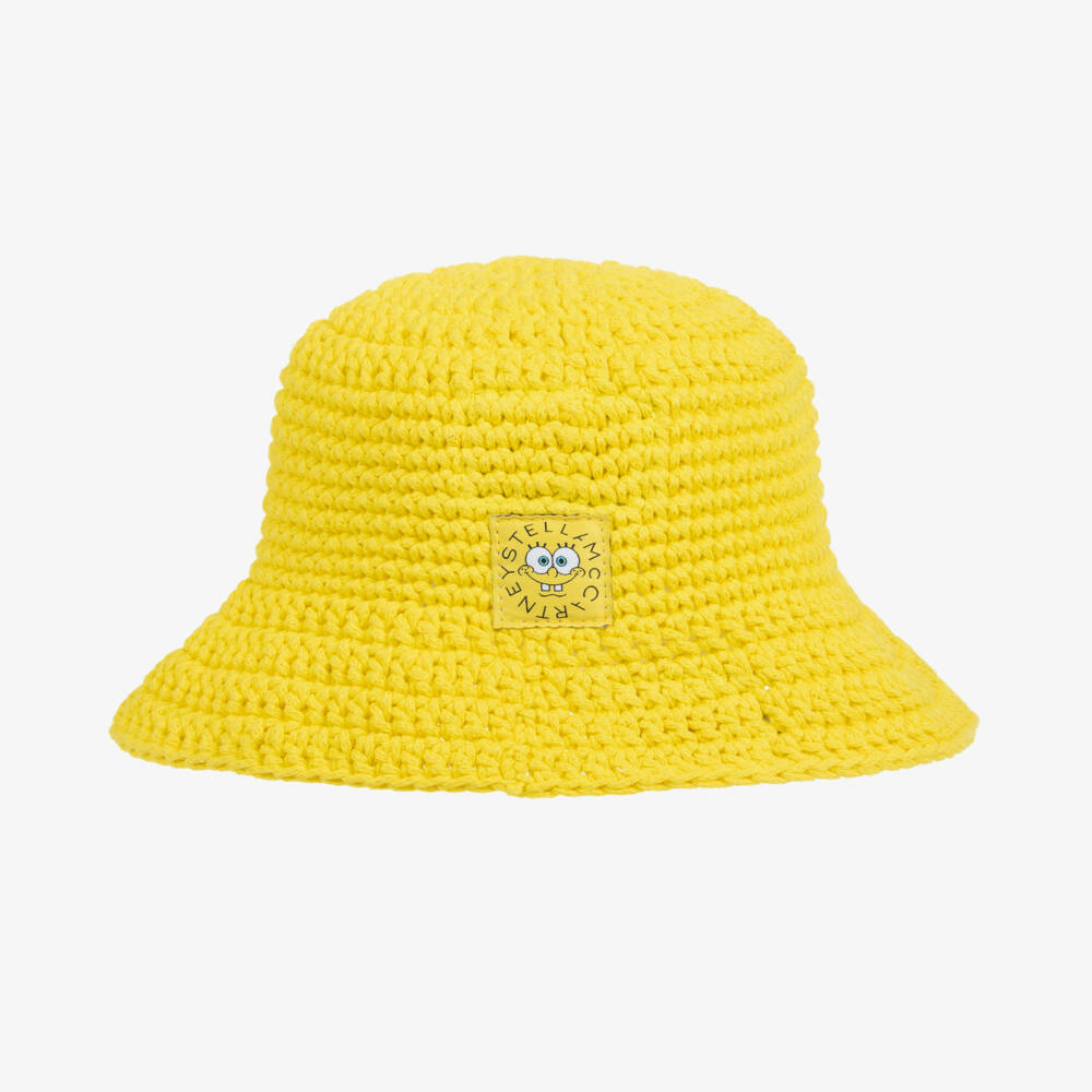 Stella McCartney Kids-Boys Sunny SpongeBob Crochet Hat | Childrensalon Outlet