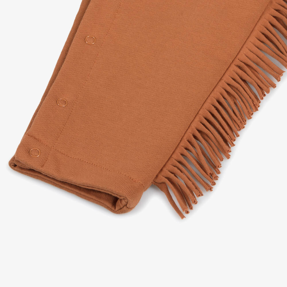 Stella McCartney Kids-Boys Tan Horse Print Dungarees | Childrensalon Outlet