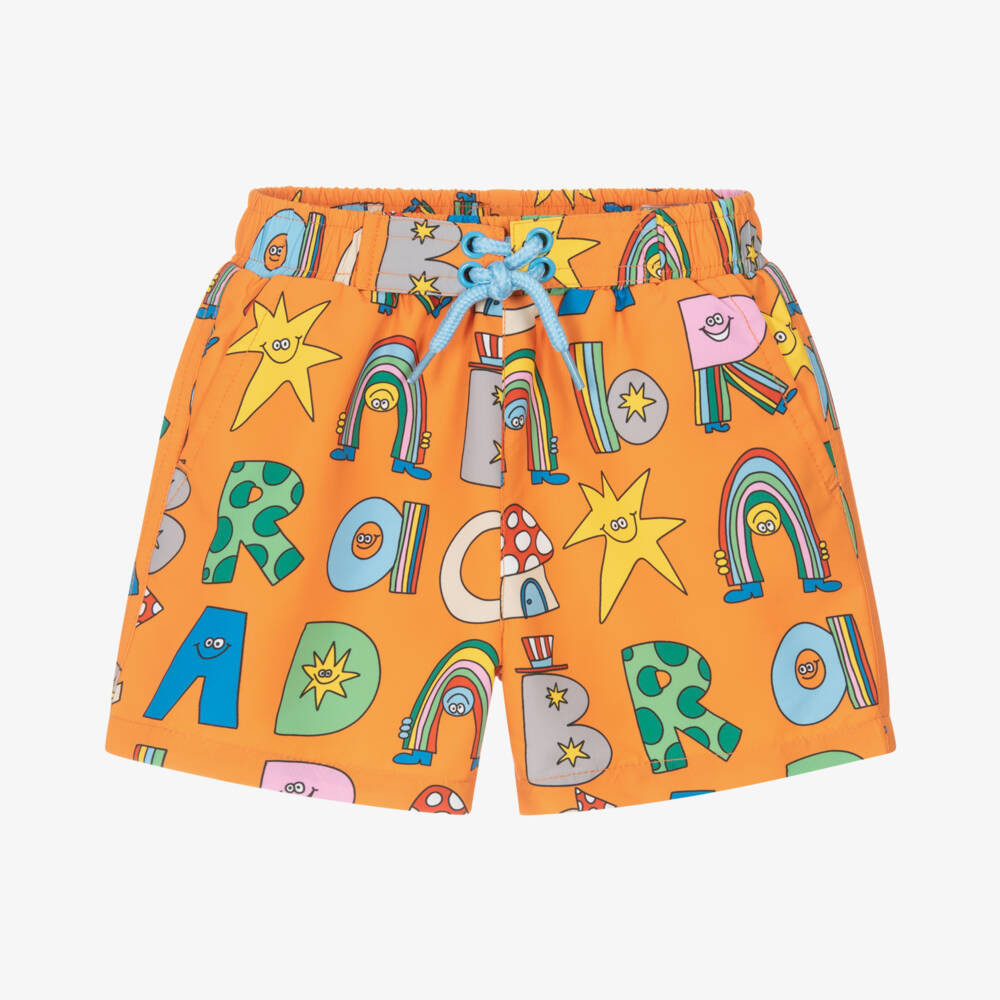 Stella McCartney Kids-Boys Vibrant Abracadabra Swim Trunks | Childrensalon Outlet