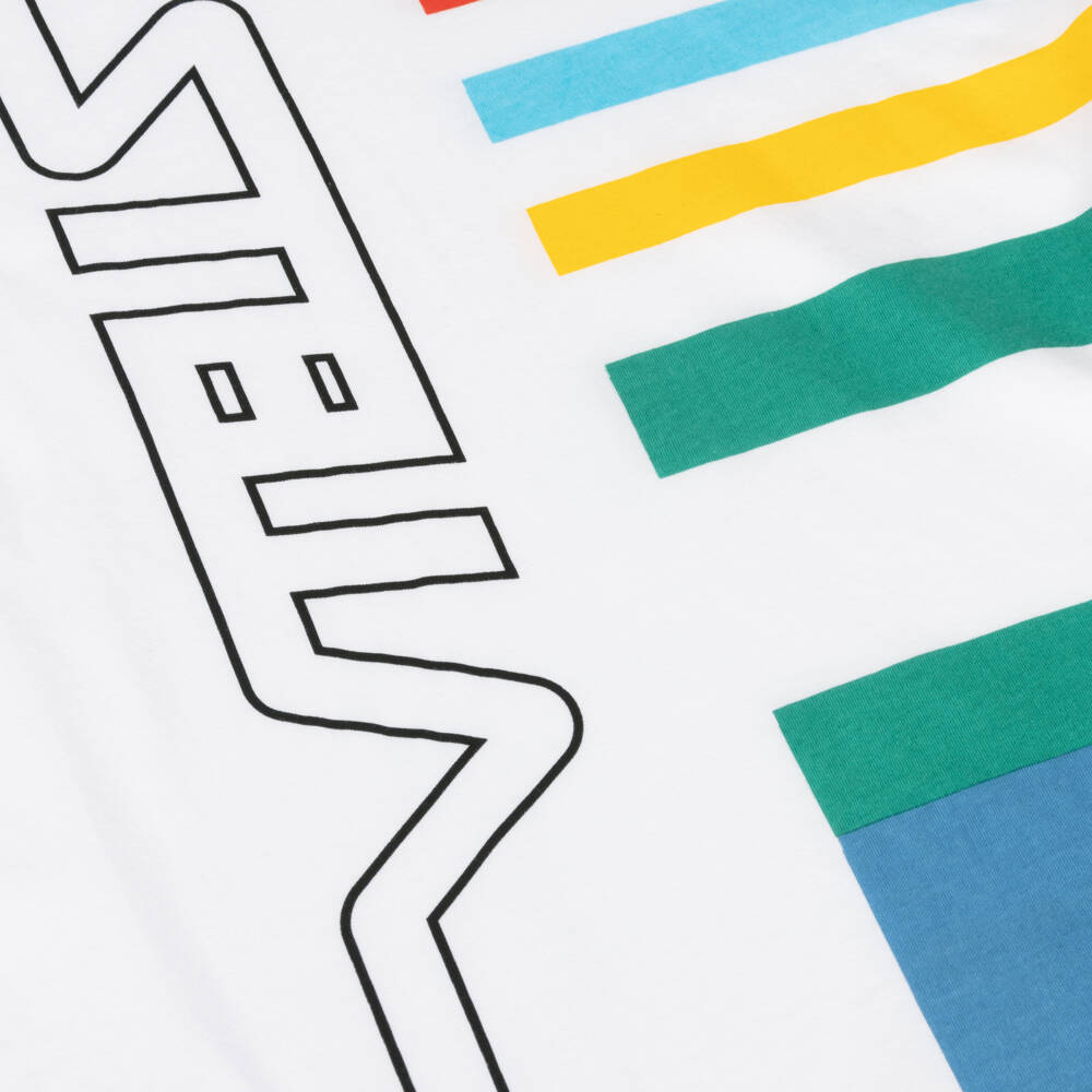 Stella McCartney Kids-Boys Vibrant Cotton Tee with Colorblock | Childrensalon Outlet