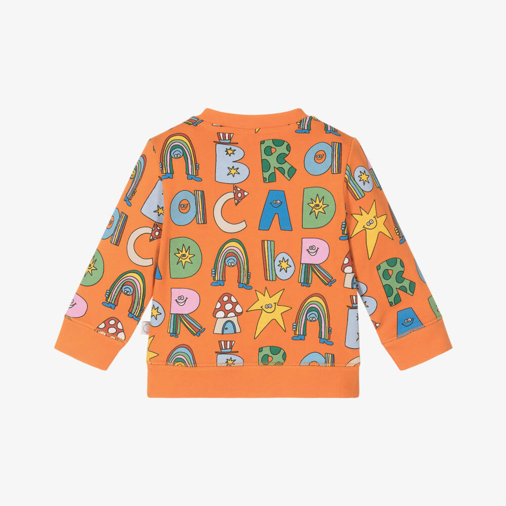 Stella McCartney Kids-Boys Vibrant Orange Magic Logo Sweater | Childrensalon Outlet